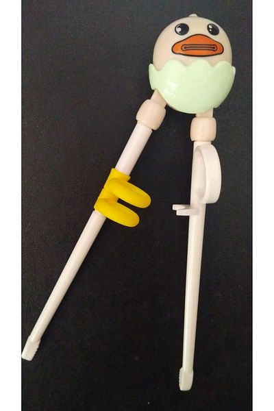 Rainbow Educational Children's Chopstick with Chick Pattern