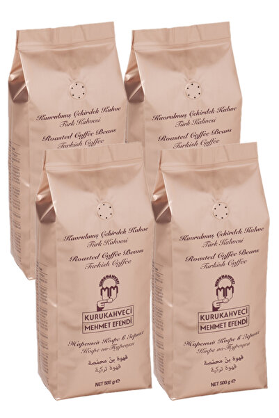 Mehmet Efendi Kavrulmuş Çekirdek Kahve 500 Gr X 4 Adet [Türk Kahvesi - Öğütül...