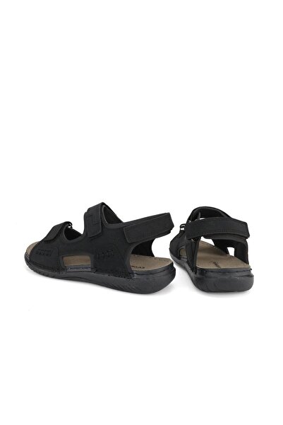 CARLAVERDEE Erkek Anatomik Sandalet 40-45 Numara Siyah – Konforlu Ve Şık