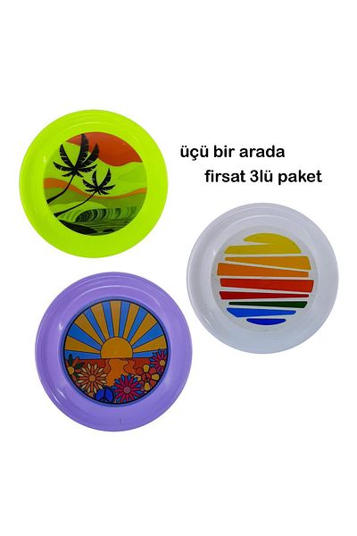 eser plastik Frisbee Set of 3