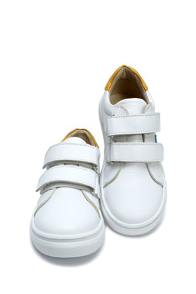 Kifidis Pantofi din piele alb și galben - Model 28