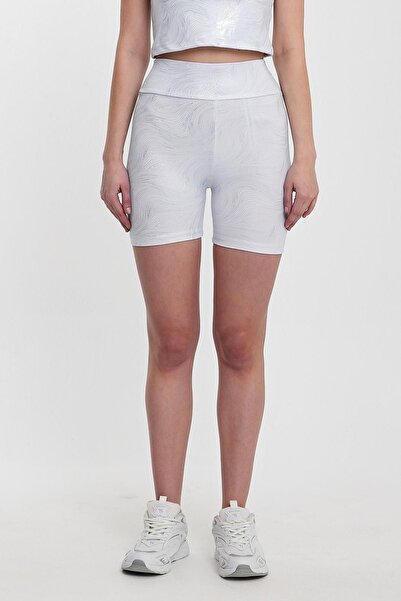 Penyelux Women's FitGlow Power Flexible Fitness Mini Tights & Bustier Set Gray