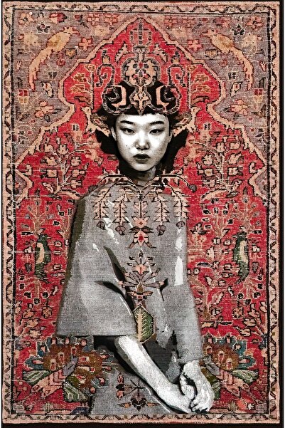 Rugs Modern Halı Mira 926 Vintage Ve Yüz Figürlü Saçaklı Dokuma Taban Halı