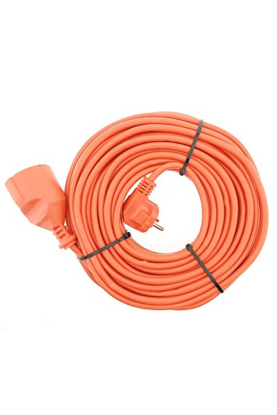 Tek-İş 20 Metre Uzatma Kablosu 3 X 1 Mm Ttr Bakır Kablo Erkek Fiş Dişi Fiş Baskılı Seyyar Ara Kablo