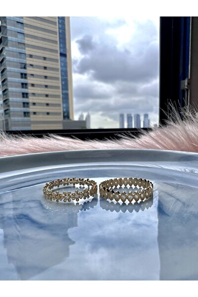 DesignbyKairos 14 Ayar Altın Art Deco Eternity Yüzük