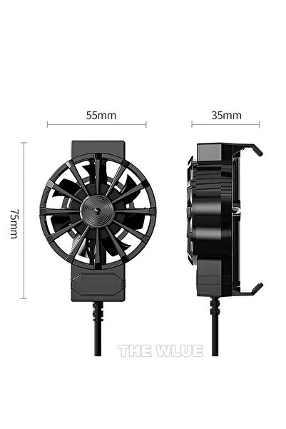 The Wlue Powerful Cooling Fan - Wired, Clip and Mobile Phone Air Cooler