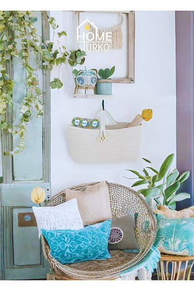 HomeTurko Jute Hanging Classic Storage Basket