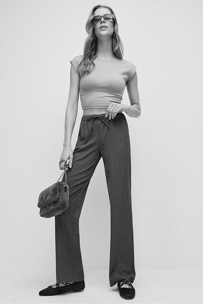 No Matter What Adjustable Straight Leg Trousers