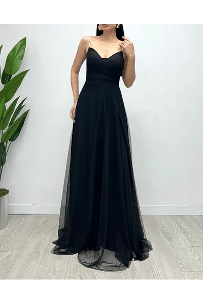 Phoenix Women Stone Detailed Strappy Evening Dress