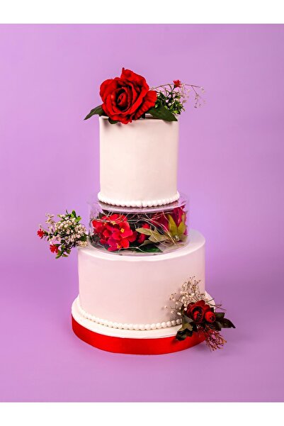 YYK YIKANABİLİR YAĞLI KAĞIT HEP PİŞİR Pasta Arakat Yuvarlak Pleksi 22 Cm