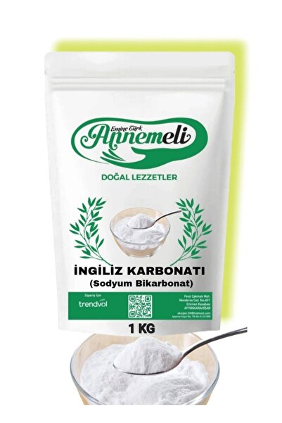 EMİNE TÜRK ANNEMELİ 1 KG İNGİLİZ KARBONATI SODYUM BİKARBONAT KATKISIZ BESİN TÜRÜ