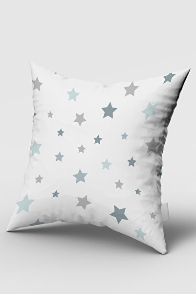 Bebemotto نجمة زرقاء، وجهين، قماش مخملي مستورد، غطاء وسادة لغرفة الأطفال