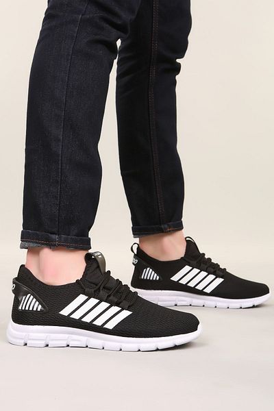 KAMİLKUNDURA Tricotaje negre Pantofi sport pentru bărbați