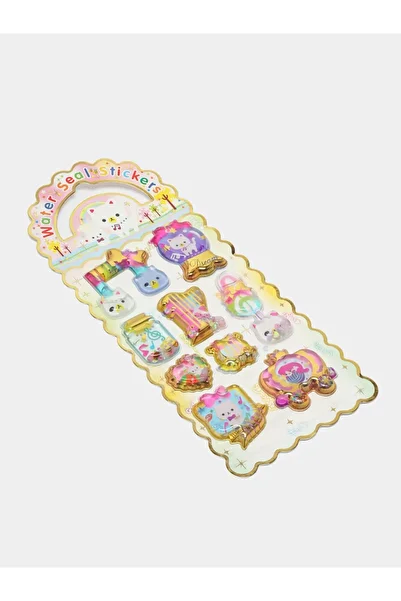 Bluoksweet نموذج 10 أشكال ثلاثية الأبعاد منقوشة بالماء - ملصق للهاتف والكمبيوتر اللوحي للأطفال والمراهقين