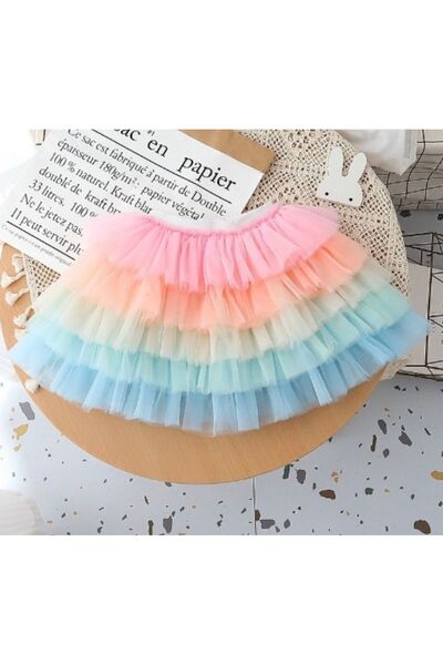 Petityu fusta tutu colorata curcubeu