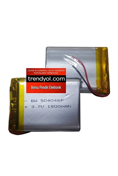 Sertec 40x46mm Lipo Pil 1800mah 46x40mm Lipo Pil 504046 Lipo Pil 5mm Kalınlık...