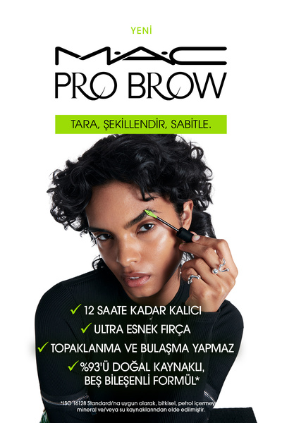 M.A.C Pro Locked Brow Gel - Clear 12 Saate Kadar Kalıcı Dökülme Yapmayan Kaş Sabitleyici 7.8 ml
