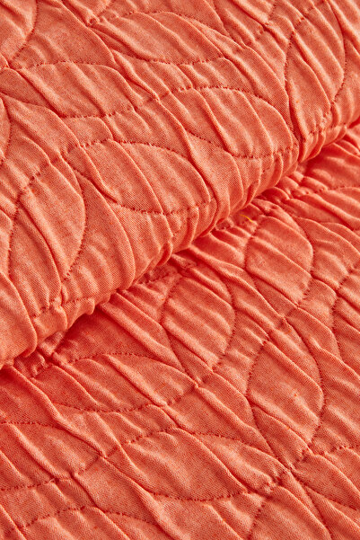 Karaca Home Rody Çift Kişilik Yatak Örtüsü Turuncu