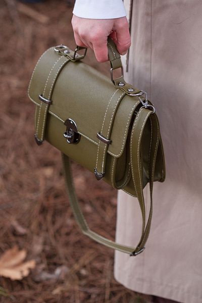 GIMOSA Ines Vegan Leather Adjustable Long Strap, Lockable Women's Bag, Shoulder Bag, Crossbody Bag