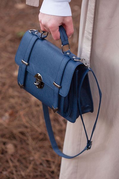 GIMOSA Ines vegán bőr állítható hosszú pánt, zárható női táska, válltáska, Crossbody táska
