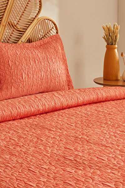 Karaca Home Rody Çift Kişilik Yatak Örtüsü Turuncu