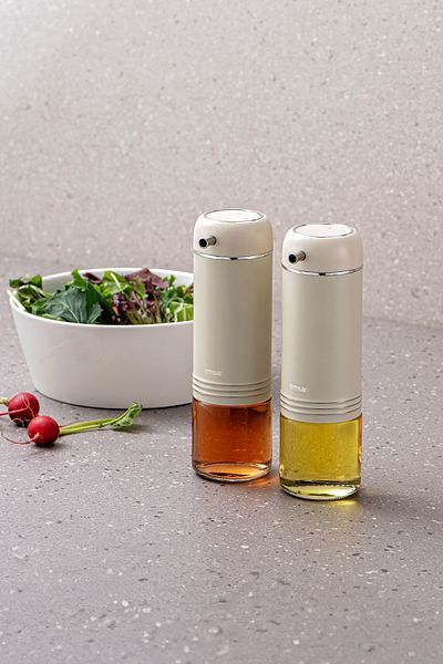 Emsan Ecru Moko Oil and Vinegar Set