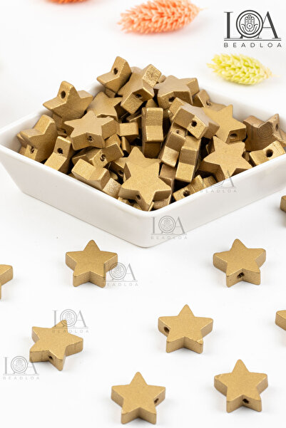 LANDOFACCESSORY Renkli Ahşap Boncuk - Emzik Zinciri - Anahtarlık - Tahta Bonc...