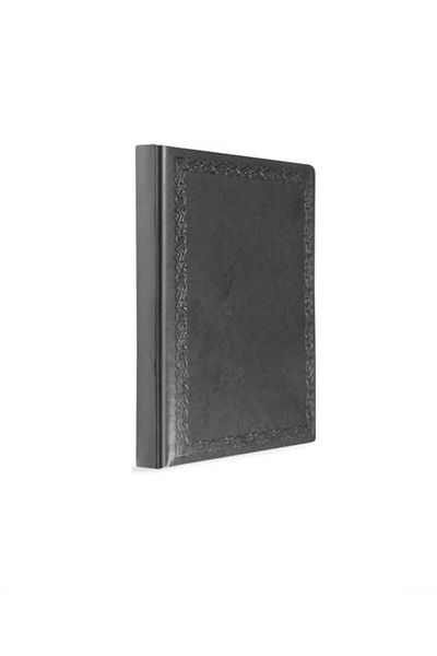 Gıpta 20X28 160 Sheets Black Cheers Book - Thread Stitching Leather Cover