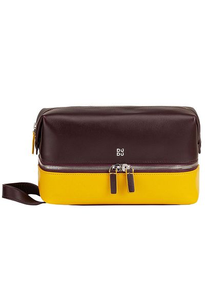 DUDU 23 cm breite Leder-Kulturtasche