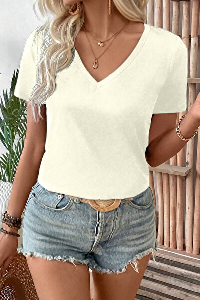 LİVE SPORT Ženska majica kratkih rukava sa V-izrezom