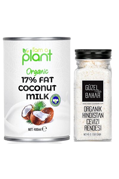 I am a plant Organik Hindistan Cevizi Sütü 400 Ml + Organik Hindistan Cevizi ...