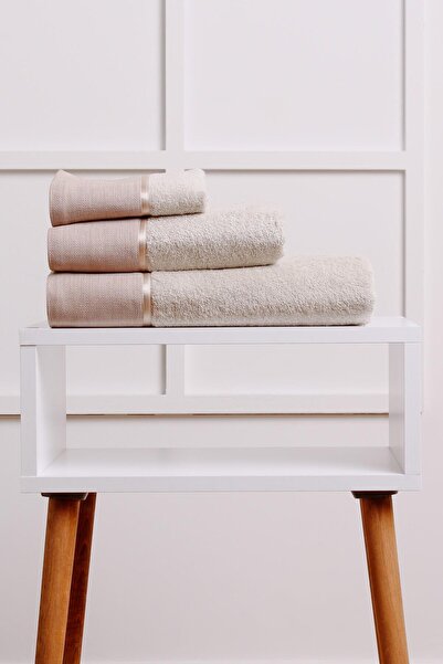 Ellia Soft طقم مناشف حمام من القطن 100% مكون من 3 قطع، طقم حمام تركي، طقم زينة