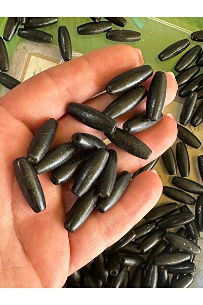 Gönülden Tasarım 30 قطعة مجوهرات خشبية سوداء بونيكو - فتحة 2 سم