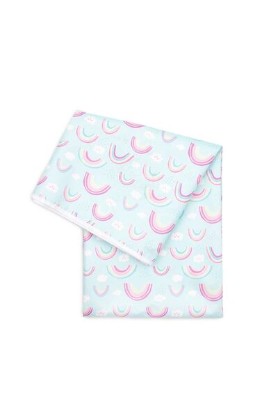 Bumkins حصيرة سبلات / غطاء متعدد الأغراض - قوس قزح