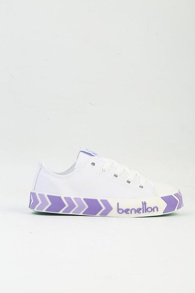 Benetton ® |   BN-90633 Alb Liliac-Pantofi sport pentru copii