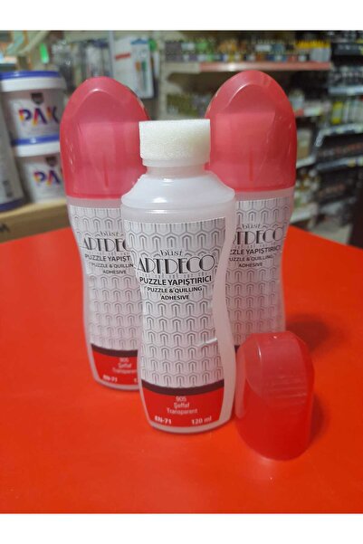 Artdeco Puzzle Yapıştırıcısı Süngerli başlık 120ml --3 ADETİ--