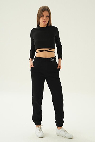 Rays Μαύρη φόρμα μέσης τσέπης 3055 Model