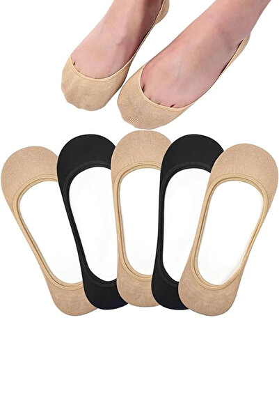 Hepsine Rakip مجموعة من 6 جوارب سوبا نسائية رفيعة من القطن