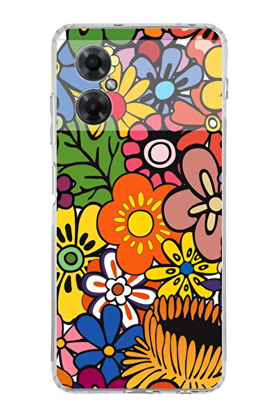 PrintiFy Xiaomi Redmi Note 11R ile Uyumlu 1mm Slim Fit Retro Renkler 2 Baskıl...