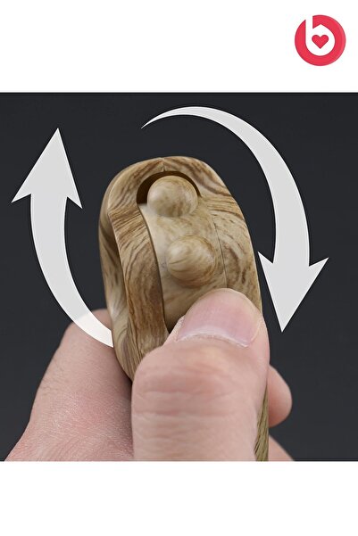 bizimevde Boncuklu Ledli Işıklı Zikirmatik (Mermer)