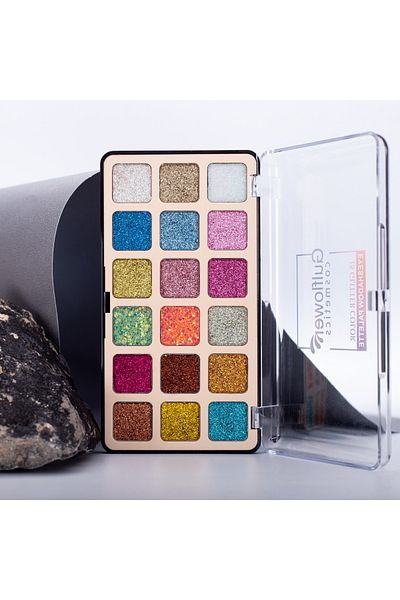 GulFlower Glitter Eyeshadow Set of 18