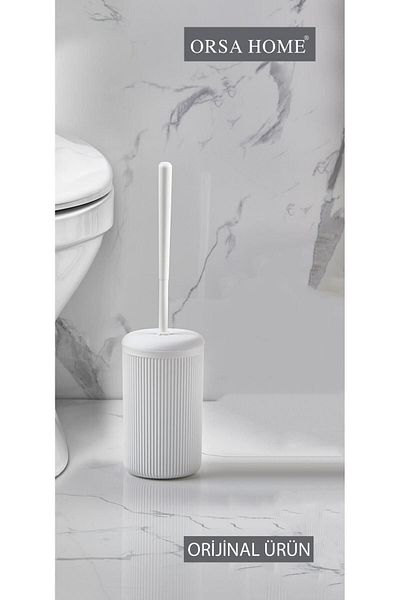 ORSA HOME Βούρτσα τουαλέτας με μοτίβο λευκής γραμμής 291