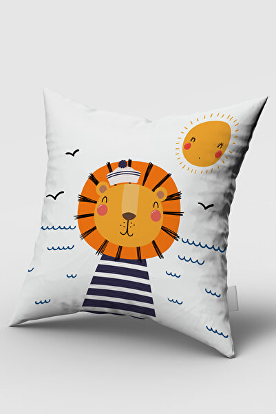 Bebemotto أسد بحار صغير، مزدوج الجوانب، قماش مخملي مستورد، غطاء وسادة لغرفة ا...