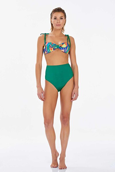 LAPIENO Σχέδιο ρετρό στράπλες μπικίνι