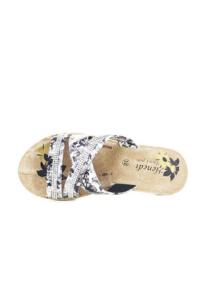 wilcoom Rose Patterned Orthopedic Non-Slip Sole Girl's Daily Slippers