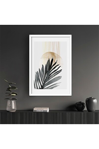 PİXWALLART Soyut Temalı Tekli Lamine Çerçeveli Mdf Tablo