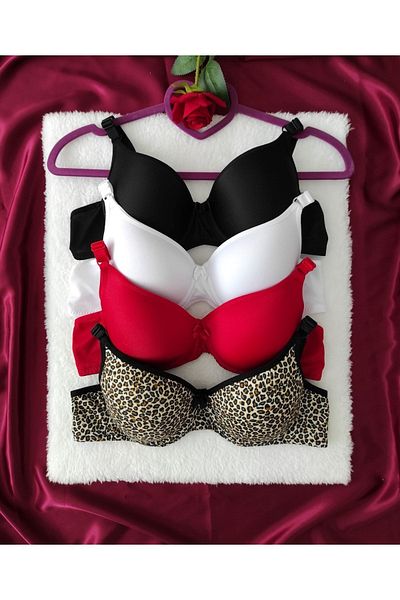 nesterinzar Női párnázott Underwire napi 4 részes melltartó szett