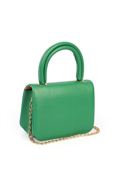 Night حقيبة يد وكتف نسائية من Yefra Model باللون الأخضر