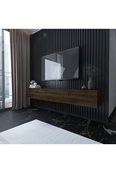 Myniture Home & Living Duvara Monte Tv Sehpası Ceviz S6204-2