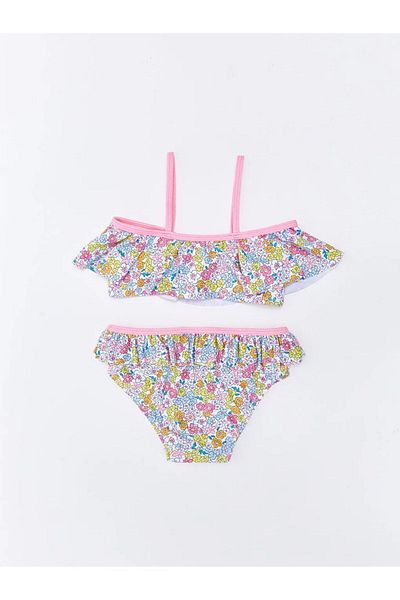 LC Waikiki LCW baby Flexible Fabric Baby Girl Bikini Set